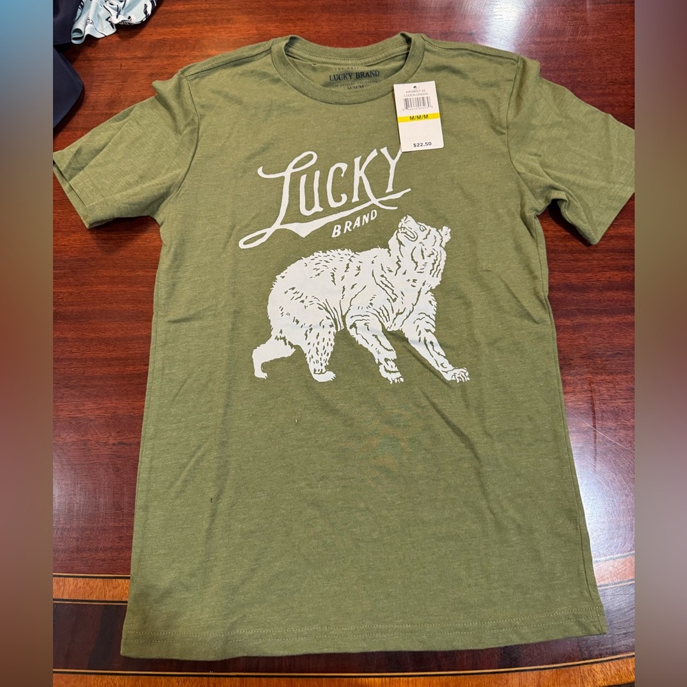 Lucky Brand Olive Graphic Tee for Boys